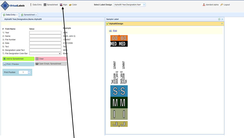 printing label software