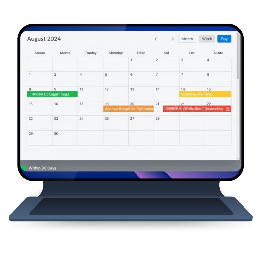 File schedule compliance