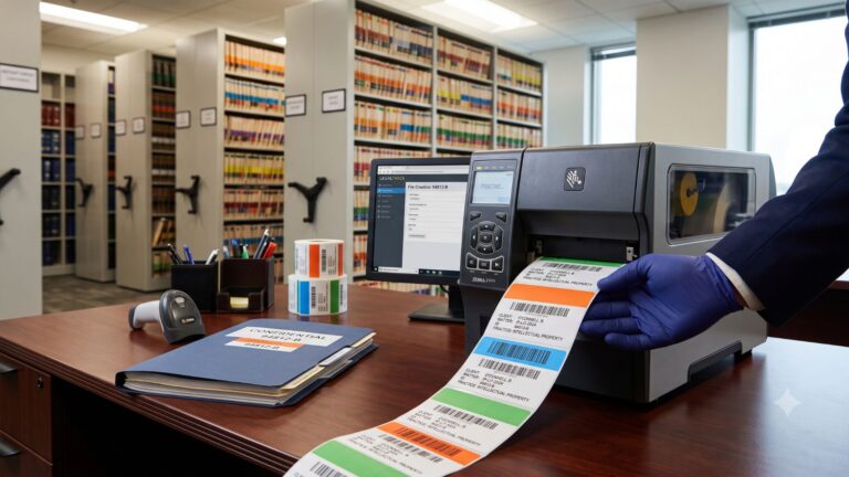 Law Firm File Label Printing System